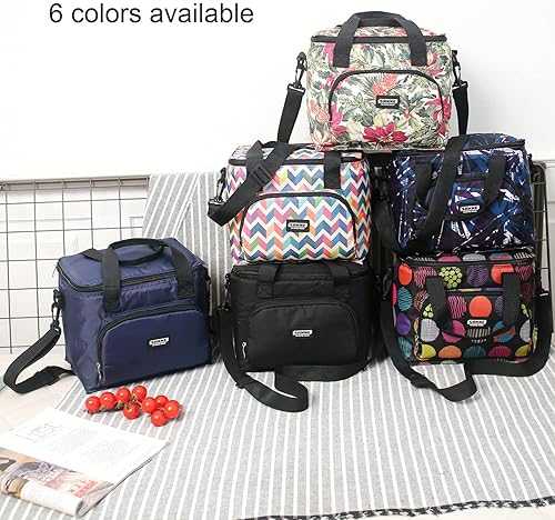 Miniatura 4 de Lonchera térmica reutilizable con aislamiento térmico linda para mujeres adultas, trabajo, oficina, viajes al aire libre, picnic, playa, barbacoa