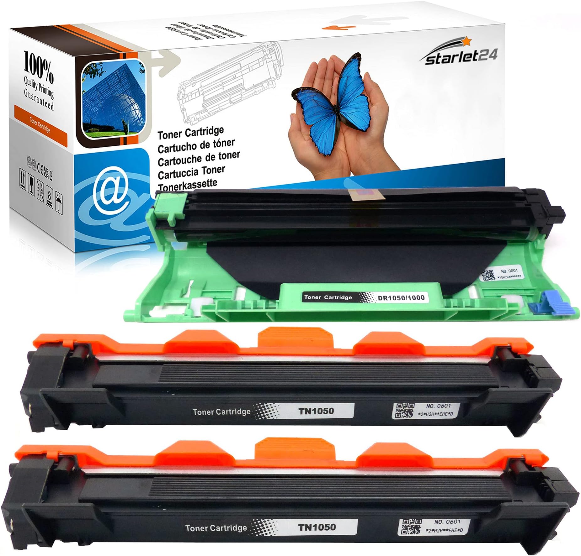 KIT 3 Toner TN1050 Compatibili Brother - Per Stampanti DCP-1510, HL-1110, MFC-1910 E Altri Modelli, 1000 Pagine Nero - Foto 5