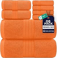 Vista 64 de DAN RIVER Paquete de 6 toallas de mano de alta calidad (16 x 28 pulgadas), 100% algodón, ultra suaves, ligeras, altamente absorbentes, para baño