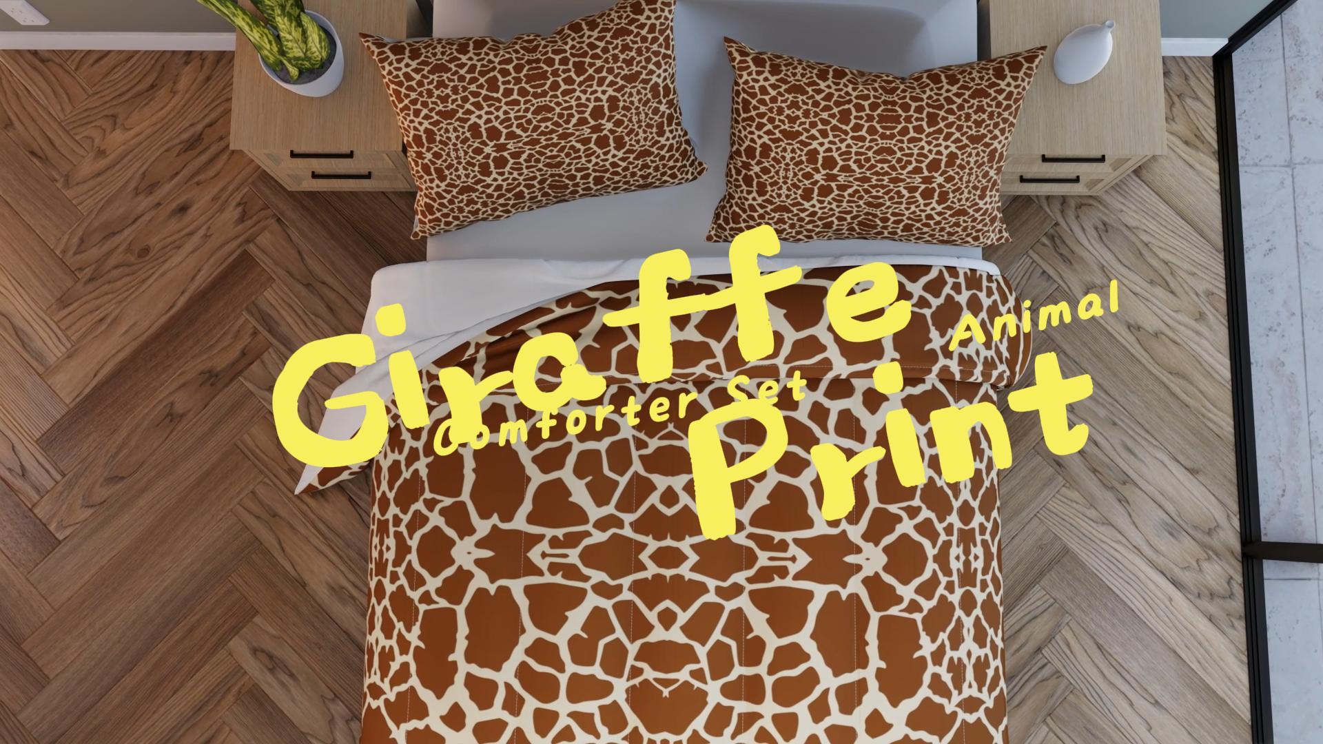 Erosebridal Giraffe Bedding Set Twin - Boho Tie Dye Kids Sheets With Deep Pocket (2 Piece, Fitted Sheet & Pillowcase)