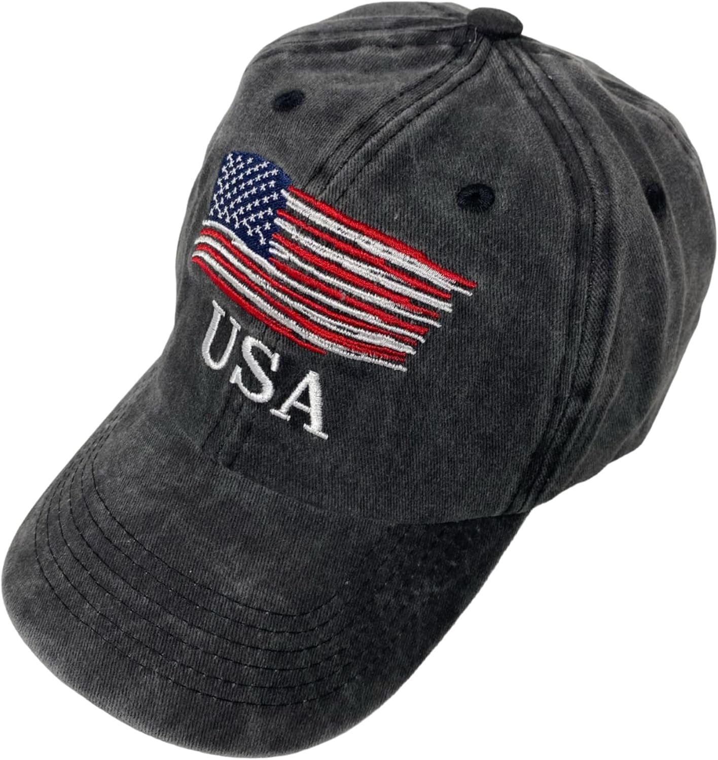 Unisex Vintage Cotton Washed Embroidered Baseball Cap