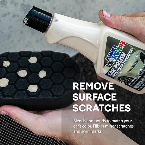 Miniatura 3 de ABRO Esmalte azul para automóviles removedor de arañazos para vehículos y reparación de arañazos de pintura de coche, cera restauradora, compuesto