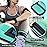 Yes4All Workout Weights Sets, Ankle Weights (2.5lbs Pair) with Adjustable Strap and Neoprene Coated Dumbbell Hand Weights (5lbs Pair) - for Women & Men in Running, Aerobics, Cardio Routine - Green