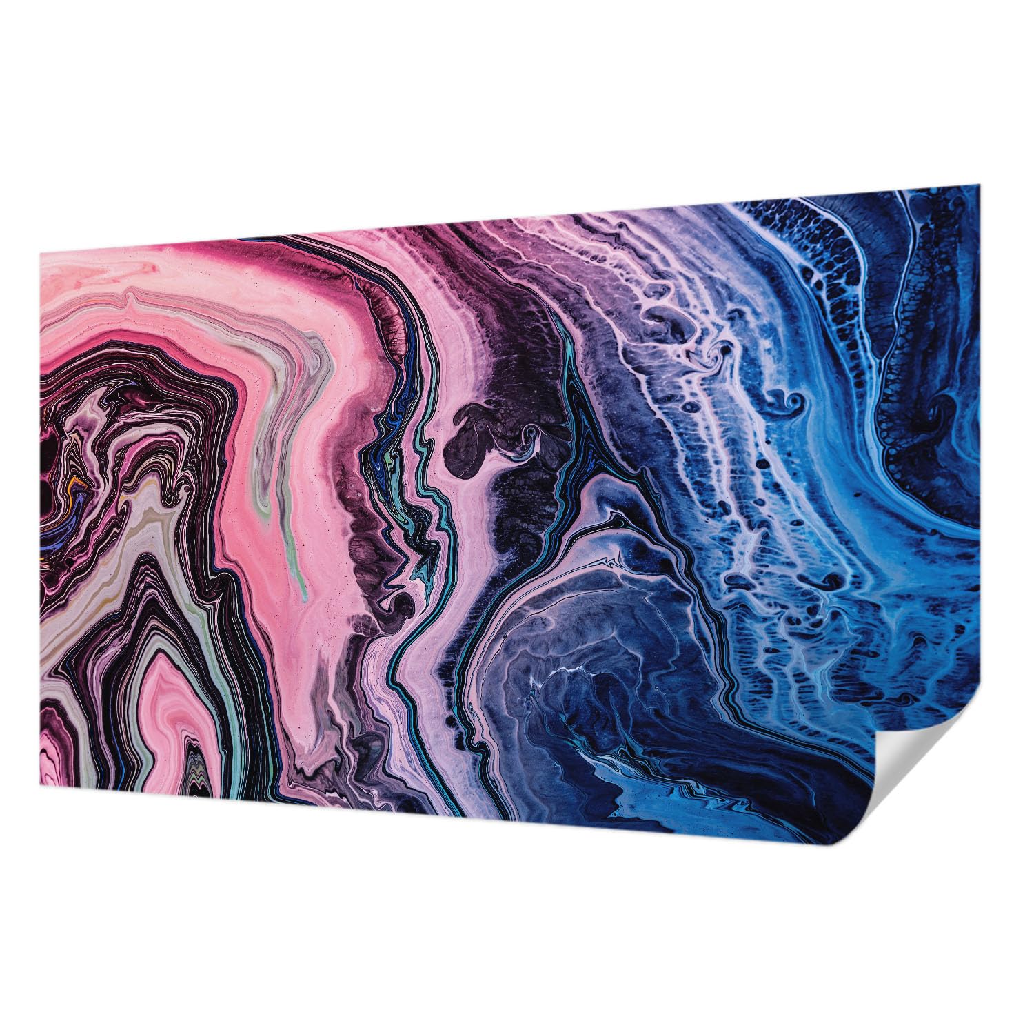 Papier peint panoramique de salon pour une décoration intérieure colorée