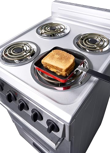 Miniatura 6 de Premium Levella PRE2023GS 20 in Freestanding Electric Range with 4 Coil Burners and 2.1 Cu. Ft. Single Oven Capacity with Lower Storage Drawer