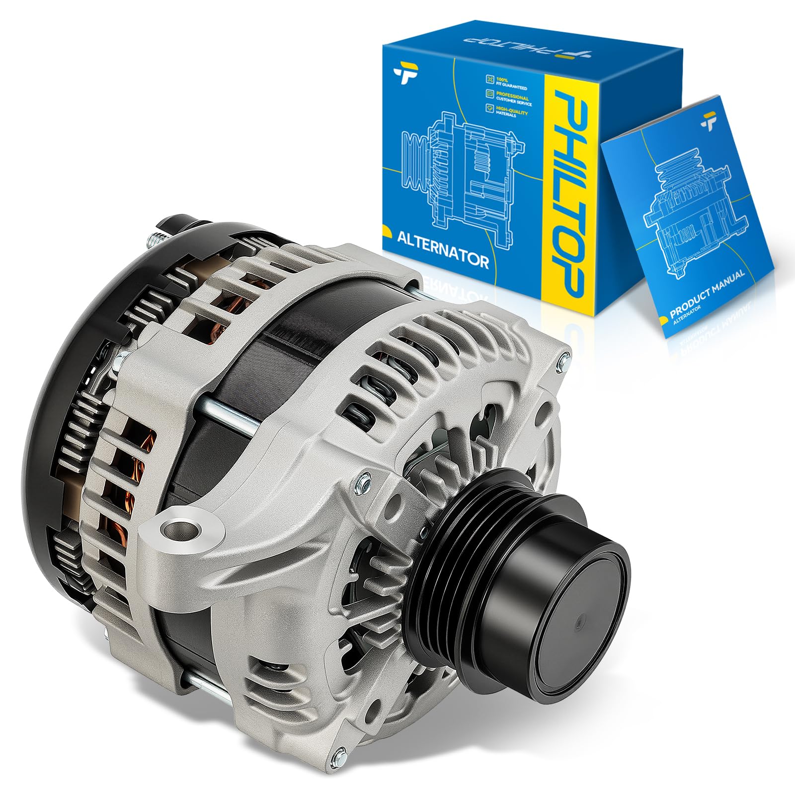 PHILTOP Alternator New 11665R Compatible with Ford Fusion 2013-2020 2.5L