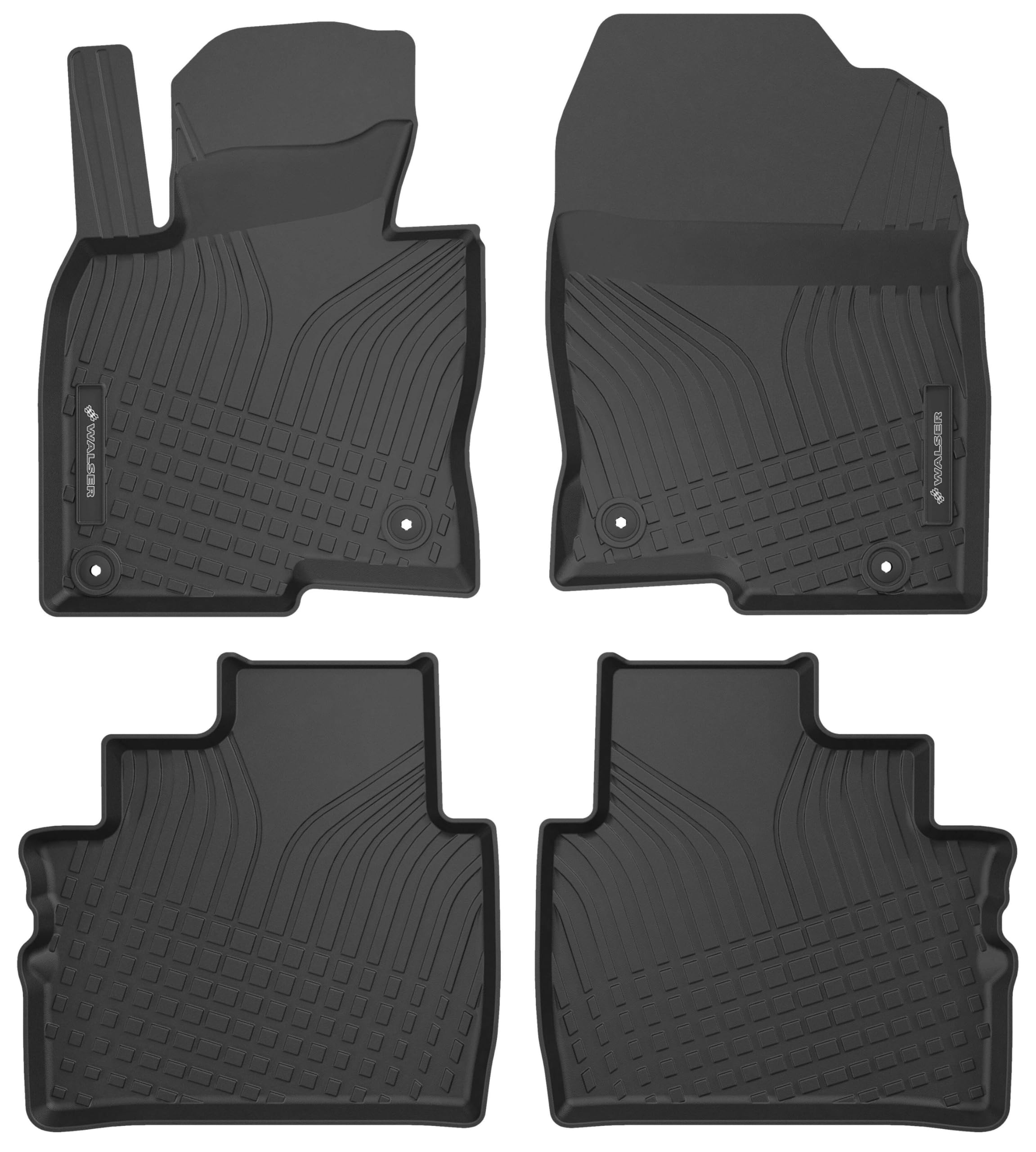WALSER Premium Fussmatten Auto für Mazda CX-5 (KF) 11/2016-Heute, 100% passgenaue Gummimatten Auto - Made in EU, robuste Fußmatten Auto, Auto Fußmatten