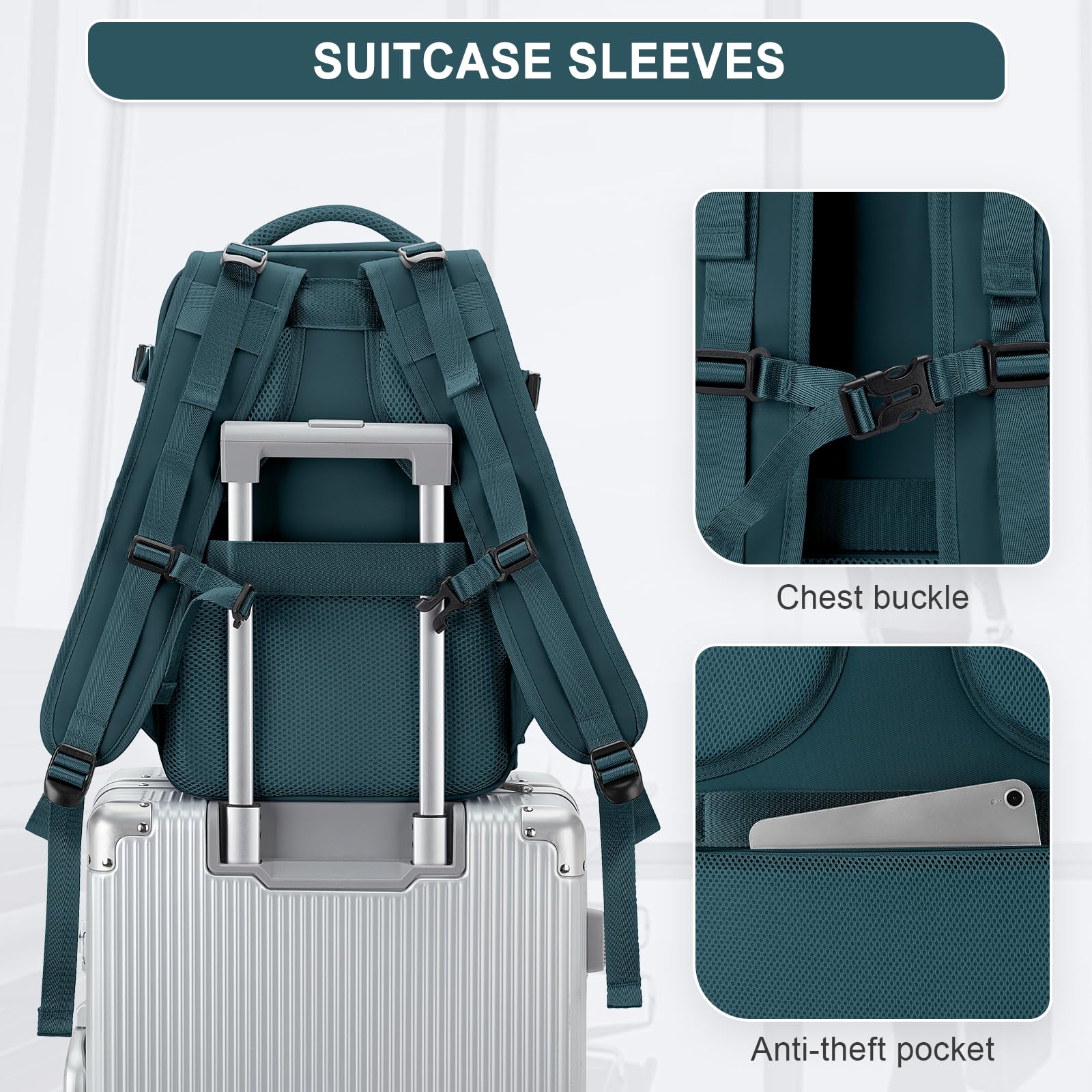 Zaino Bagaglio a Mano Ryanair 40x20x25 Zaino Aereo Borse da Cabina per Easyjet 45x36x20 Zaino da Viaggio donna con porta ricarica USB, Borsa da Viaggio aereo Zaino Computer Impermeabile Casual Daypack