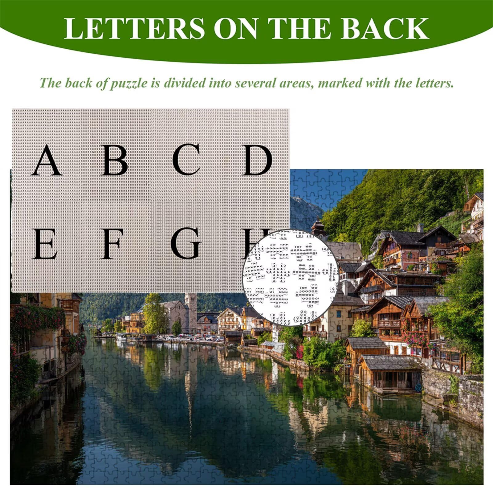 Puzzle 4000 Piezas Adultos Villa & Montaña, Rompecabezas con Letras Traseras y Póster, Pasatiempo Antiestrés, Decoración de Pared, Regalo Decorar Mujer Hombre, 147x105cm (14 Años +) P3#281