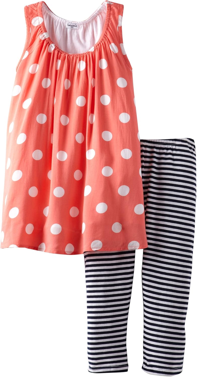 Splendid Littles Girls 2-6X Pool Party Dot Tunic Set