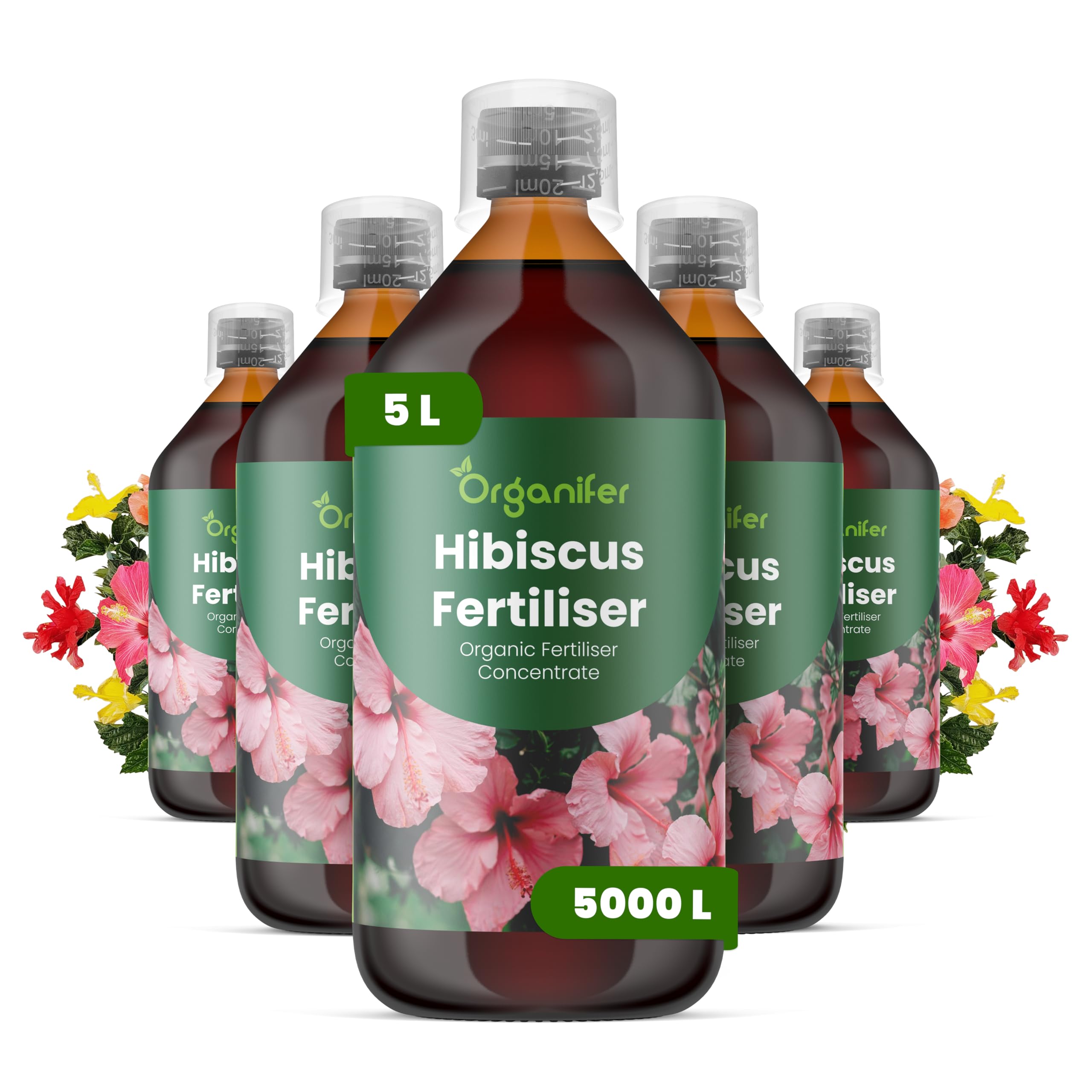 Fertilizzante Liquido - 5x1L - Per Ibisco - NPK 2-1-8