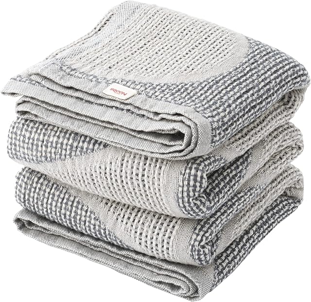 Love Noobs Baby Blankets for Newborn, 100% Organic Cotton Cellular Blankets, Soft Baby Boy Blankets, Baby Girl Blankets, Stroller Travel Blanket, Baby Registry Gift, Grey
