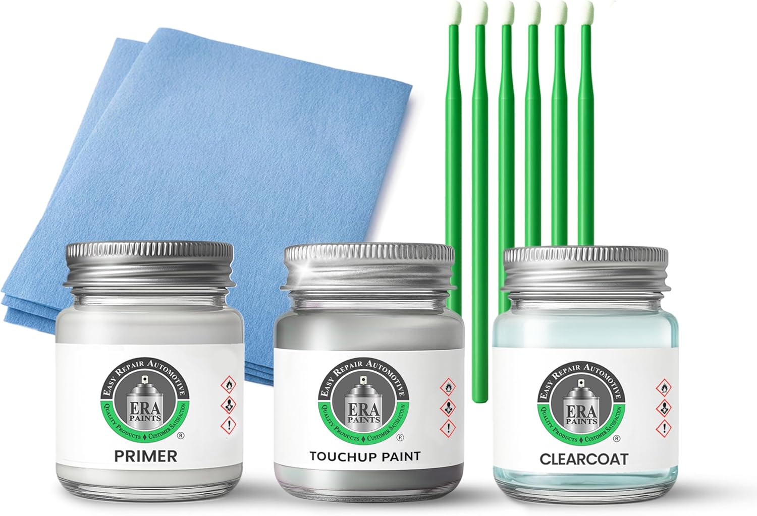 ERA Paints - 472 - Sterling Gray Metallic for BMW Exact OEM Color Match Automotive Touch Up Paint for Cars - Scratch & Chip Repair for Metal & Plastic - Premium Kit - Made in USA