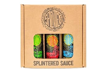 The Splintered Sauce Hot Sauce Trio - Carolina Reaper Variety Pack with Luscious Fruit Pairings- Blueberry - Strawberry - Pineapple - Perfect for Dipping, Dressing, and Spicing Up Your Meals!