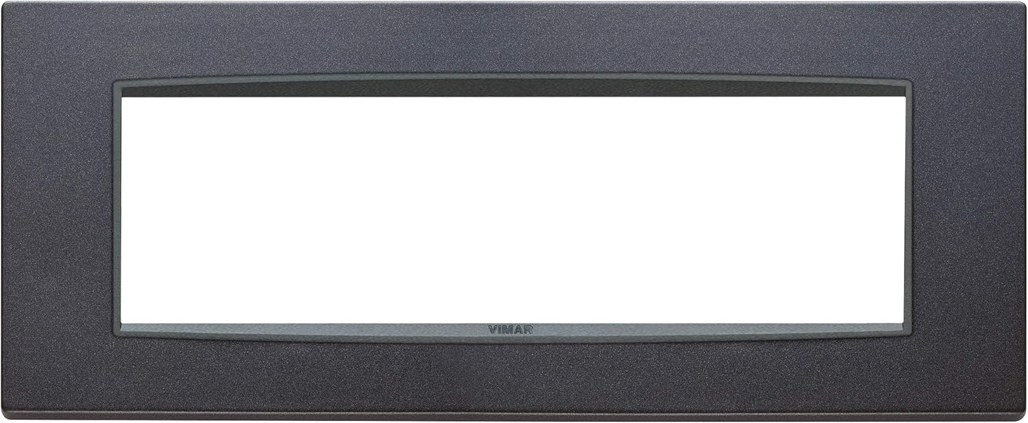 VIMAR EIKON Series – Plate Classic 7 Module Metal Anthracite Matt