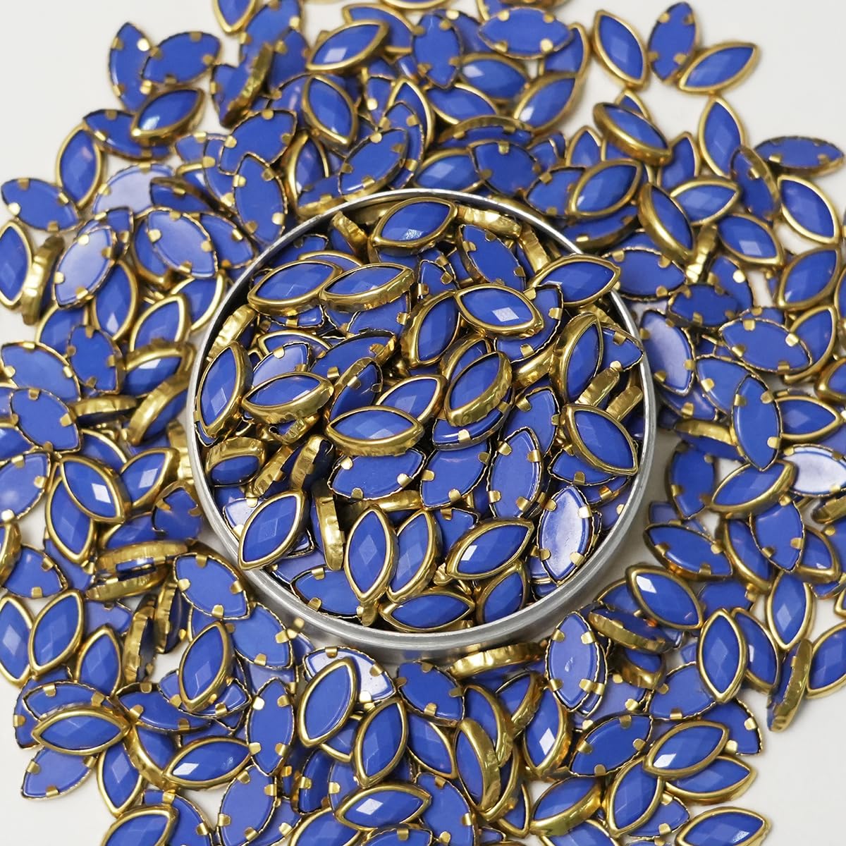 Embroiderymaterial Raw Material Flat Glue On Kundan Stones Beads for Craft, Jewellery Making, Bangles Work, Maggam Work Material, Stones for Embroidery Work, Aari Work (4X8 MM, 500 Pieces) (B0DCG7YQRW) Amazon Price History, Amazon Price Tracker