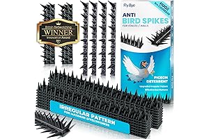 Anti-Bird Spikes: 19.6ft Coverage for Pigeon and Cat Deterrence