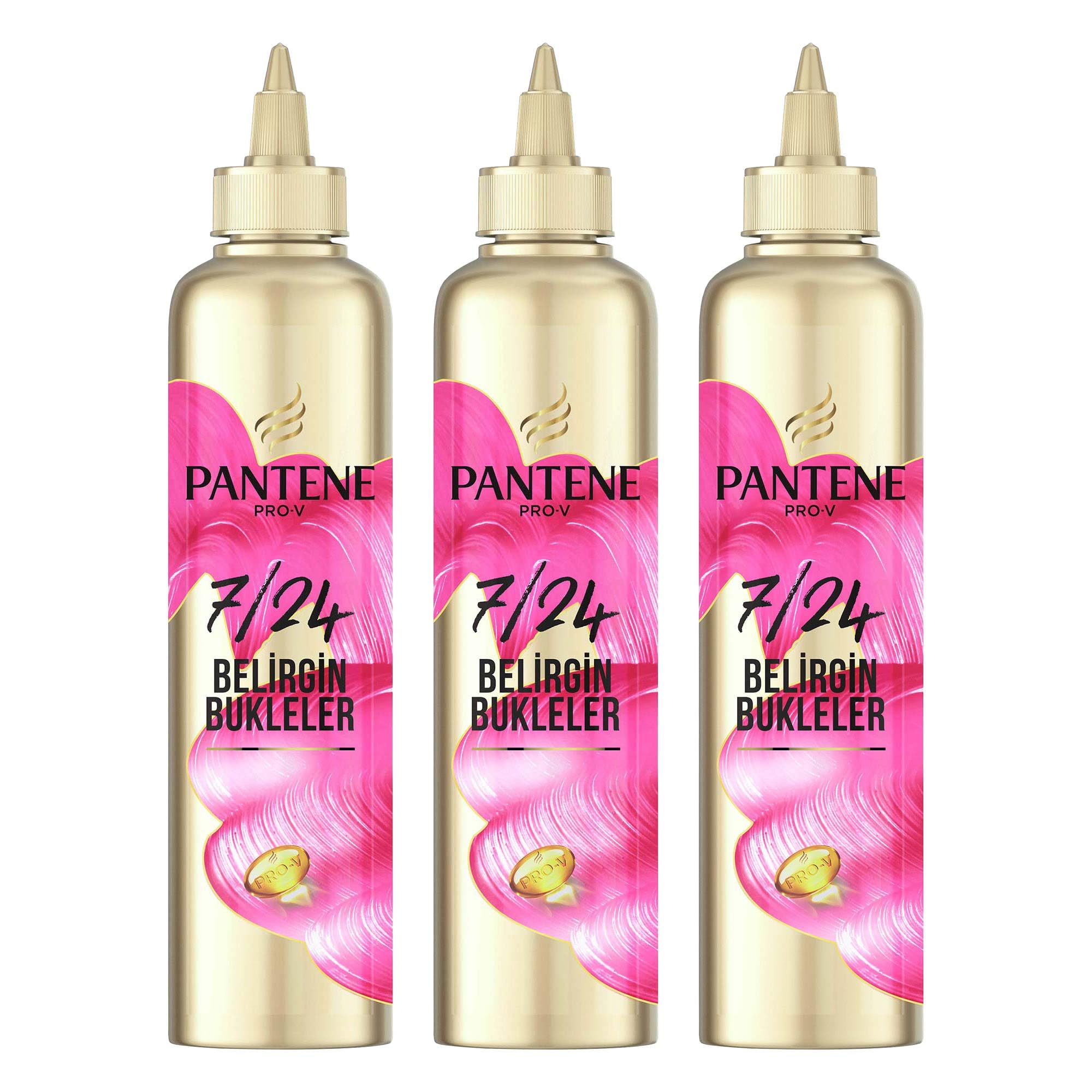 Pantene 7/24 Saç Bakım Kremi Anında Bukle Şekillendirici 300 ml 3lü paket