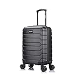 Trend Plastic Carry-On Luggage, Black (IUTRE00S-BLK)