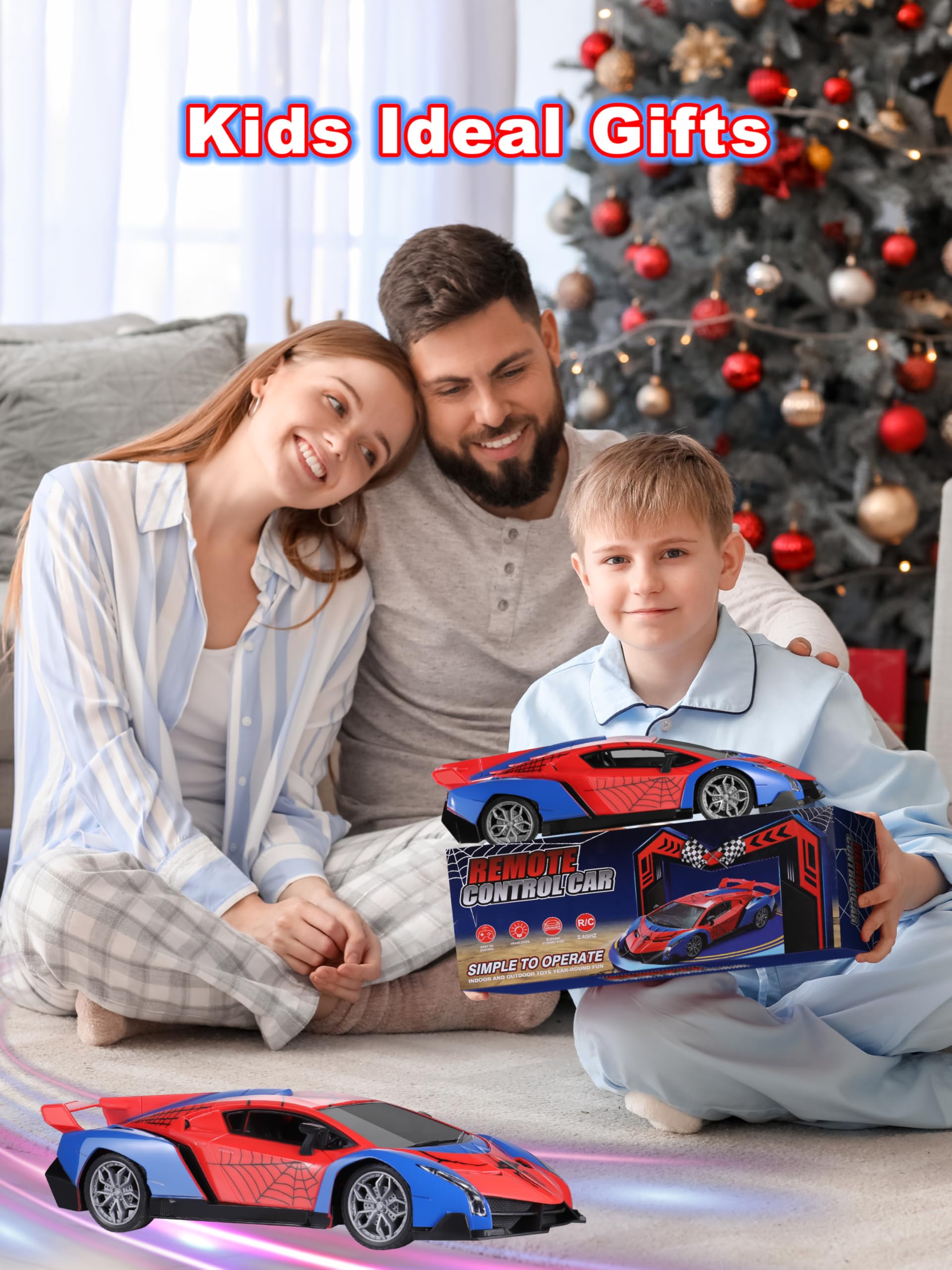 Dreamlandia Macchina Telecomandata per Bambini, Monster Truck Spider Giochi Bambini 3-12 Anni