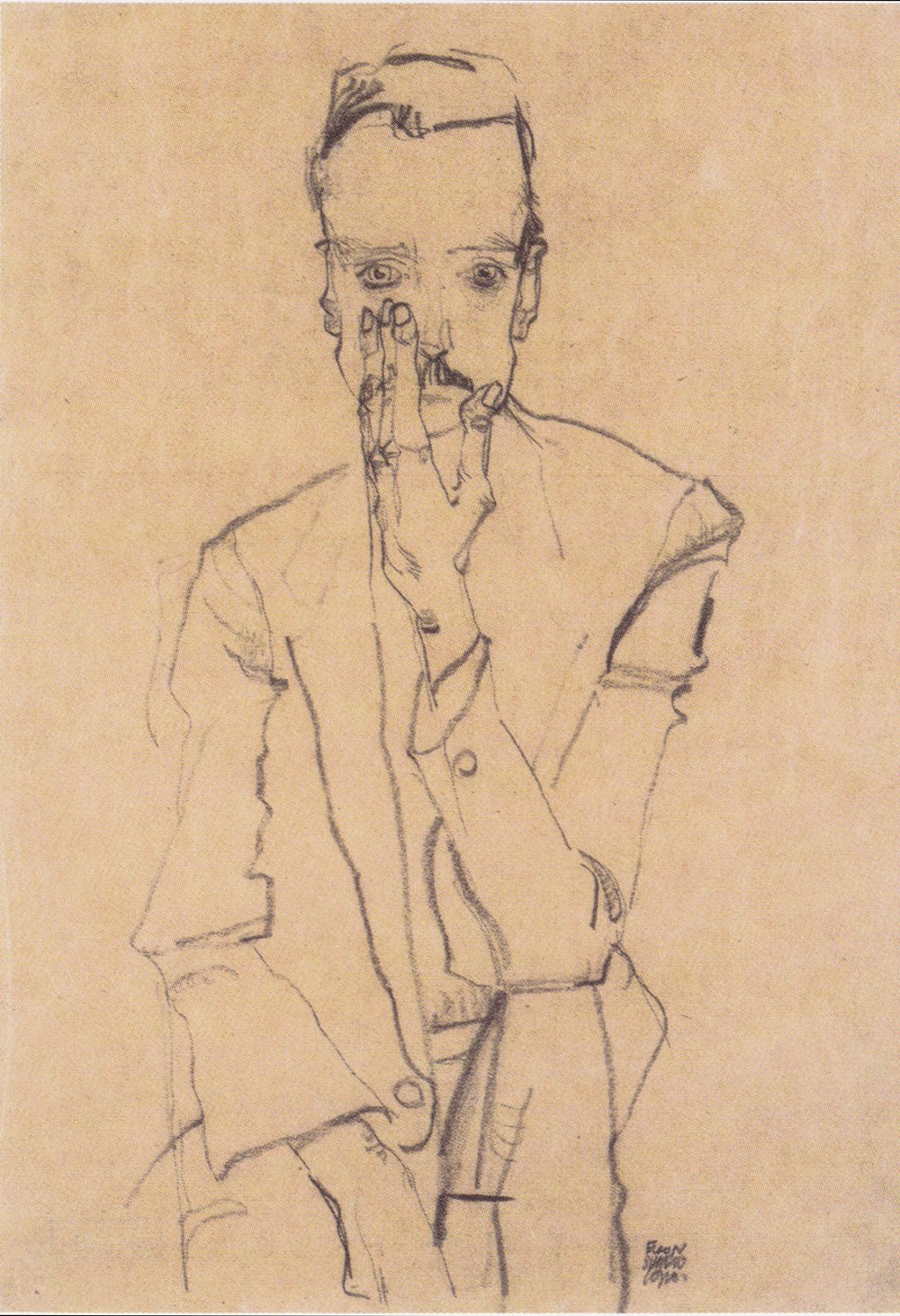 Impression d'art Egon Schiele Eduard Kosmack, qualité archive papier mat premium