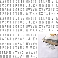 Vista 3 de Outus 279 Pieces Christmas 2 Inch A-Z Flock Letters Transfer Letters for Christmas Stocking Graduation Cap Toppers(Glitter Silver)