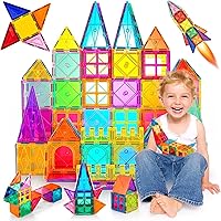 Katiago Costruzioni Magnetici per Bambini 80 Pezzi 3D Educativo Blocchi Set Giocattoli