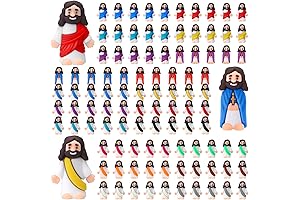 Bememo 100 Pcs Little Jesus Figures: Mini Religious Gifts for Church and Party