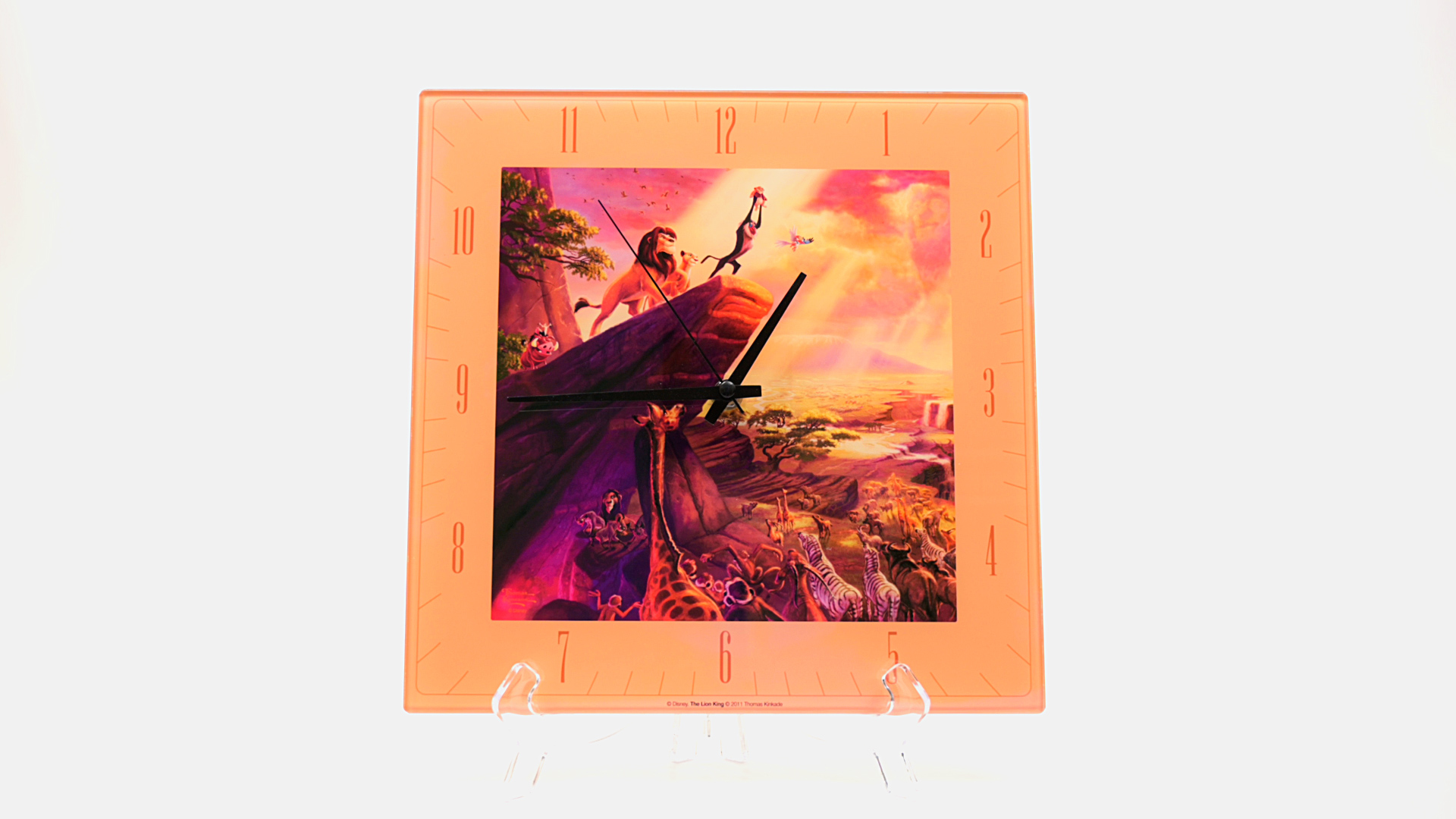 Lion King Disney Kinkade 11 inch Glass Square Wall Clock on Amazon Live