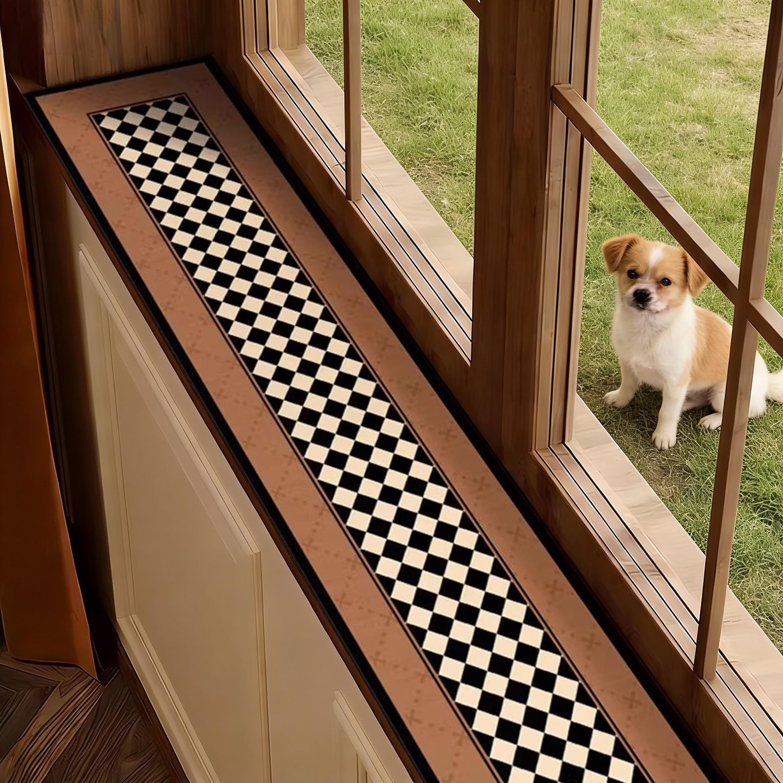 Tapis de rebord de fenêtre haut de gamme matelassé pour animaux
