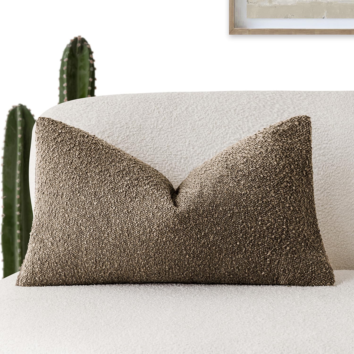 Housse de coussin lombaire 30x50 décoration canapé chambre moderne