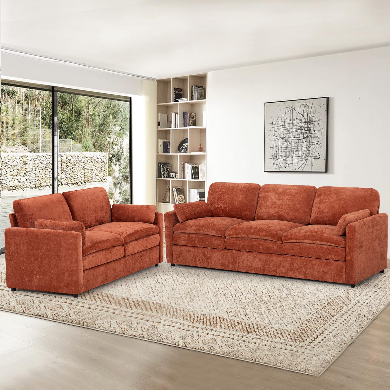 ACMEASE Chenille Sofa Set