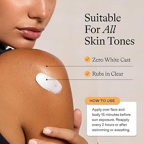 Miniatura 7 de Everyday Humans Oh My Bod! SPF50 Protector solar corporal  Protector solar corporal seco con ácido hialurónico, ligero, sin fundición blanca,