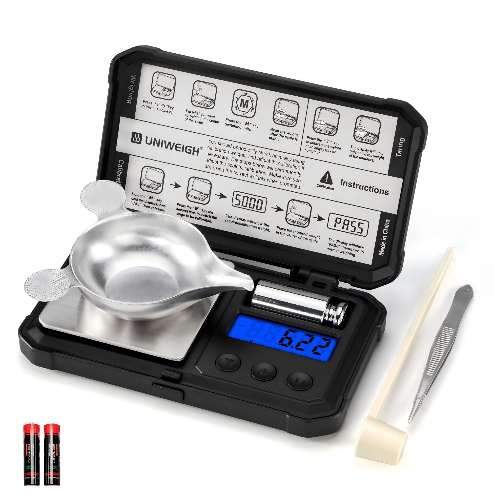 Báscula De Precisión Mg 50g X 0.001g, Báscula Para Joyería Con Pantalla Led Bascula Electronica Multifuncional 95794807