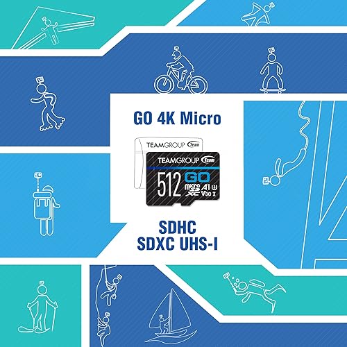 Miniatura 9 de TEAMGROUP GO Card 128GB x 2 unidades Micro SDXC UHS-I U3 V30 4K para cámaras GoPro y de acción, tarjeta de memoria flash de alta velocidad con