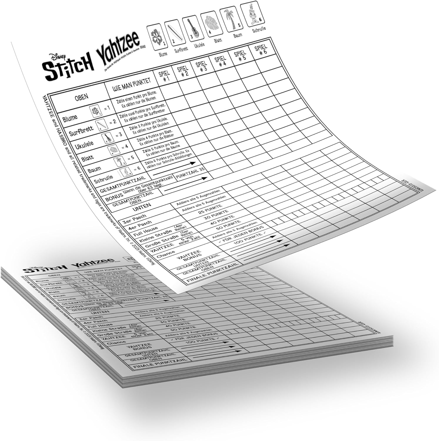 Winning Moves Yahtzee Stitch Disney