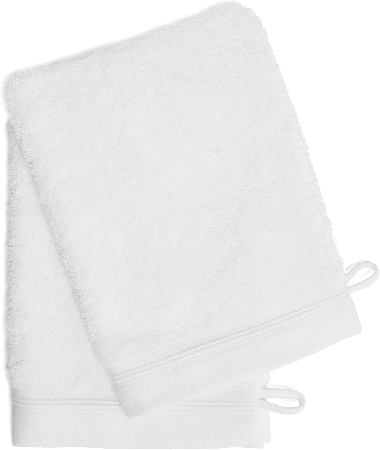 France Luxe Body French-Style Bath Mitt 2-Pack - White/White