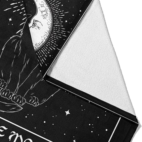 Miniatura 4 de YongColer Manta gótica de tarot con diseño de gato y luna - 50x60 pulgadas
