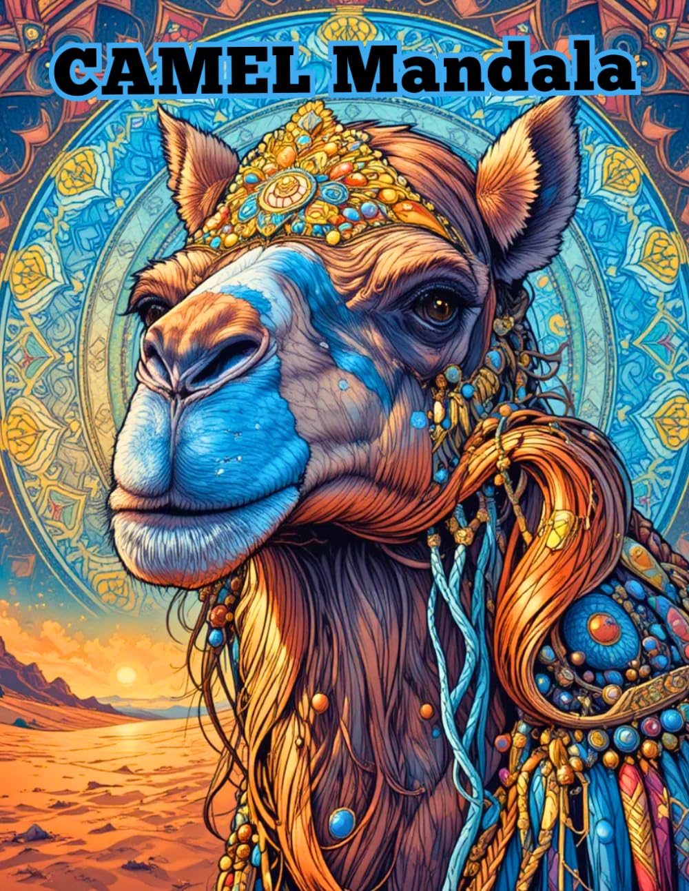 Desert Spirit Art Therapy: 50 Intricate Camel Mandala Patterns for Mindfulness and Anti-Anxiety