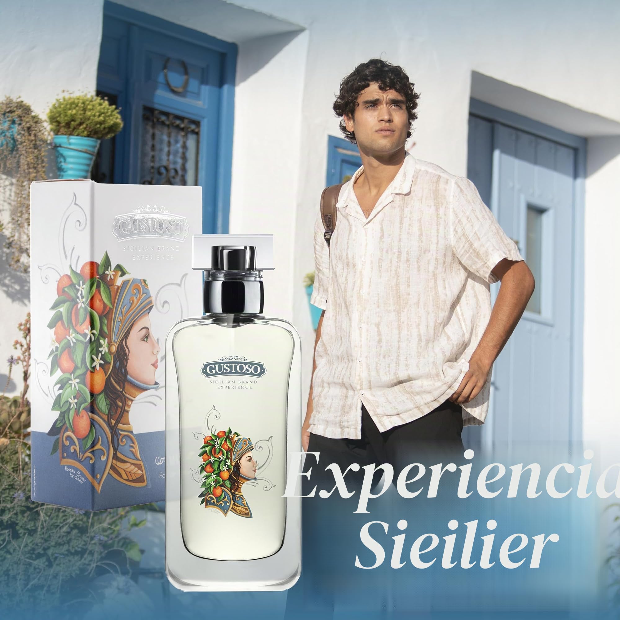 Profumi Zuma Gustoso - Perfume Hombre de Fragancia Cítrica con Notas de Lavanda y Cedro - La Energía de la Naturaleza en un Frasco Elegante - Made in italy (Gustoso Man 50 ml)