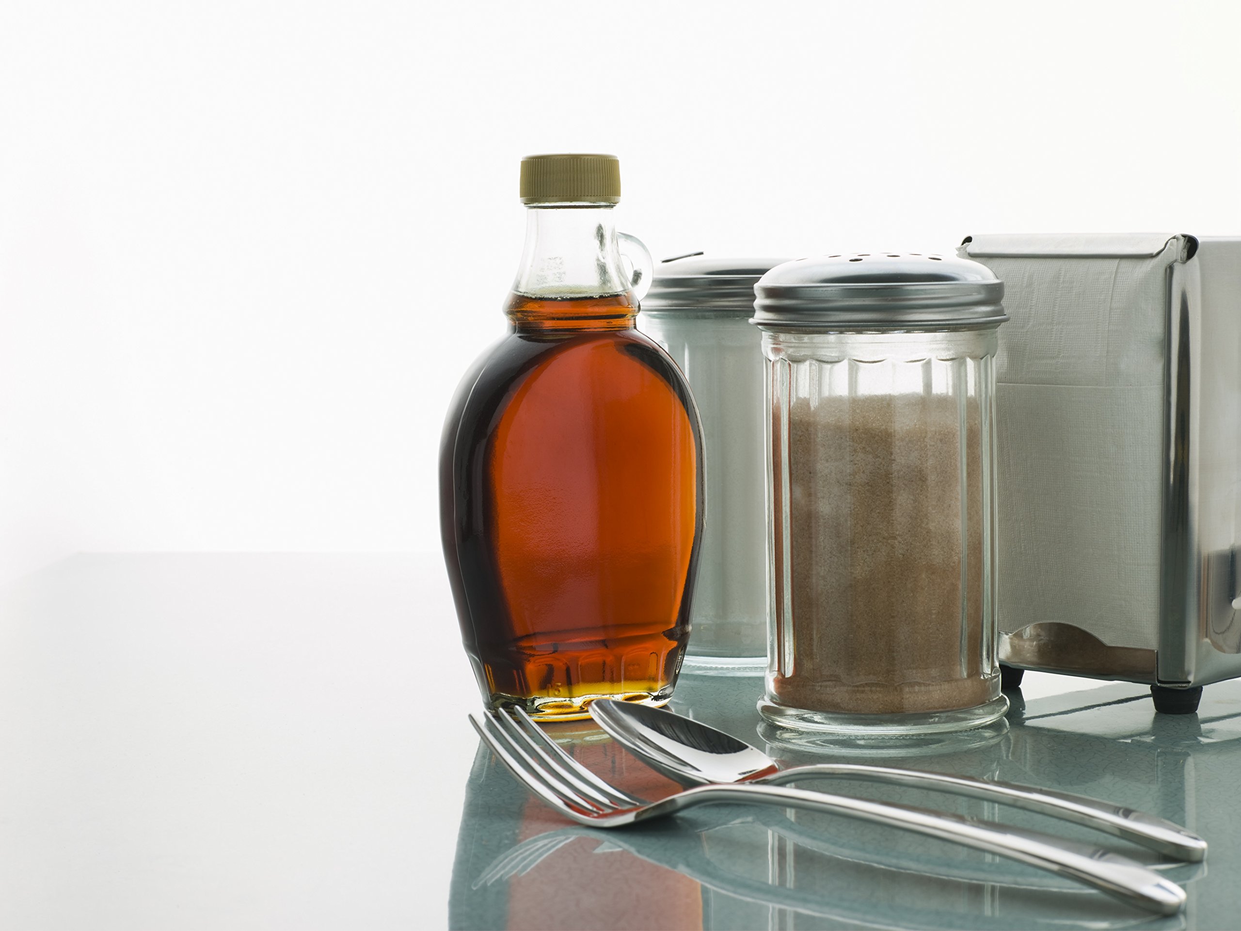 HIC Classic Diner Style Sugar Dispenser for Coffee and Tea, Glass, 11-ounce