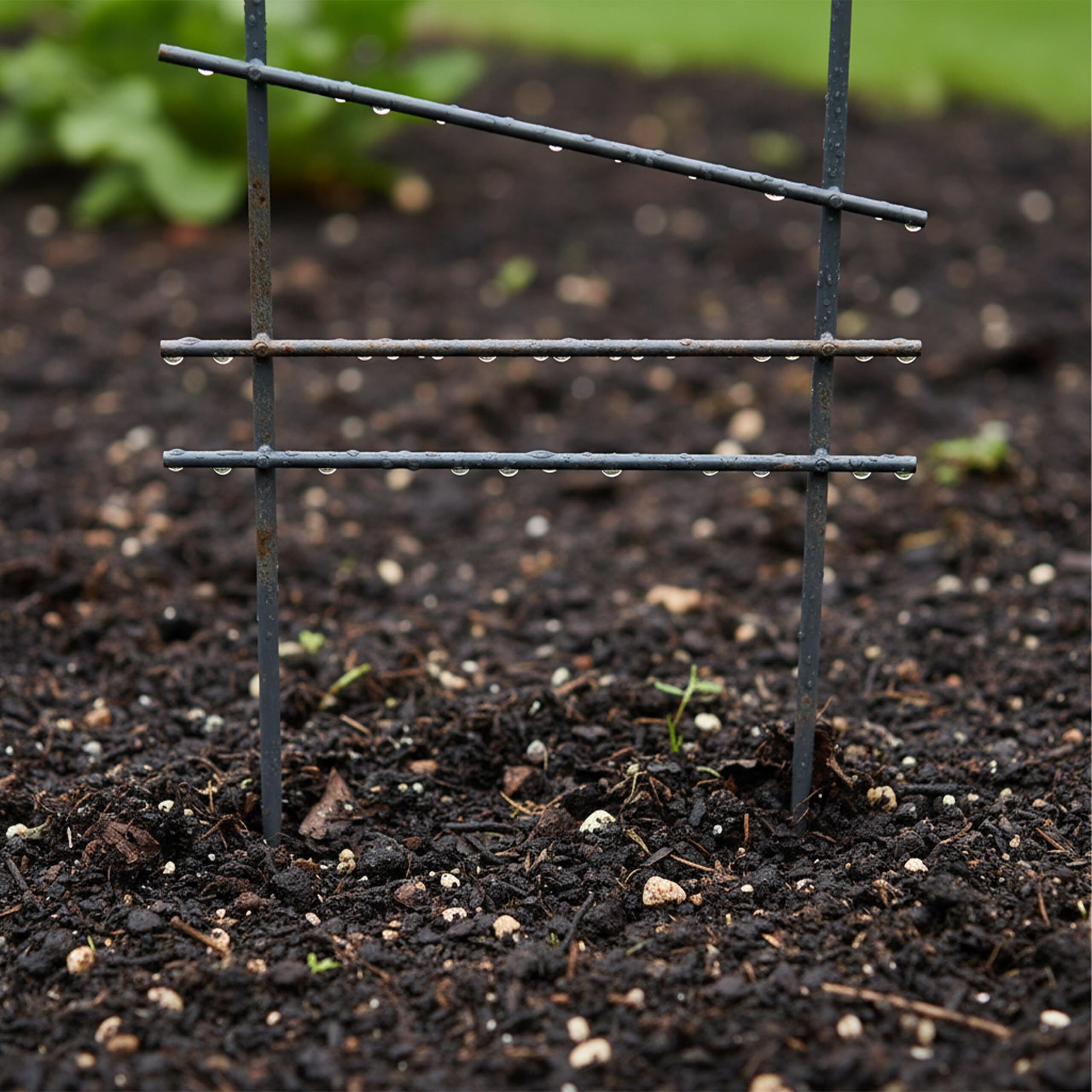 Relaxdays Griglia per rampicanti, Set 8, HxL: 115 x 28 cm, Metallo, Giardino e vasi, Nero