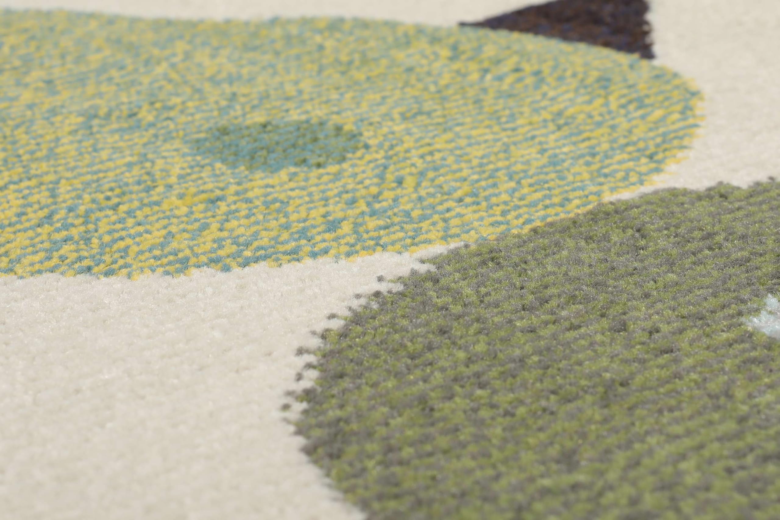 RugVista Fugl og fisk Tappeto, 140 x 200 cm, Beige/Multi | Moderni, I nostri designers, Rettangolare, Pelo medio, Lavabile solo a secco, Oeko-Tex 100, Soggiorno, Sala da pranzo
