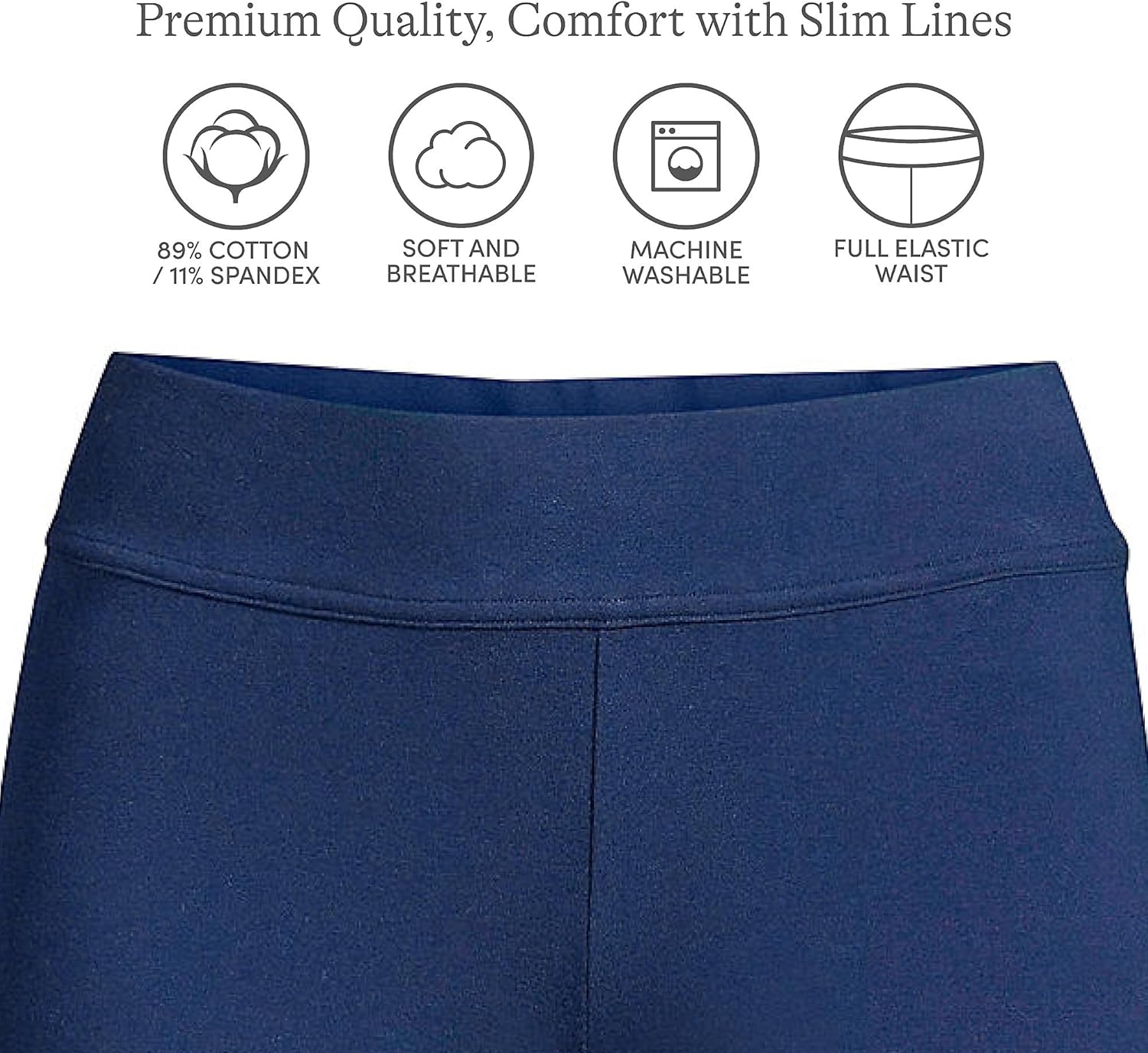 Lands' End Women's Starfish Mid Rise Slim Leg Pants - Image 4