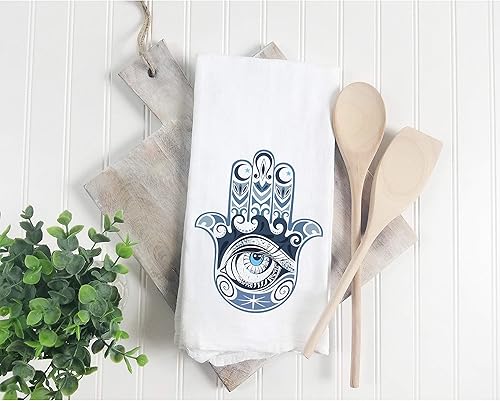 Miniatura 2 de Hamsa Hand of God  Toalla de cocina o cocina, divertido refrán humorístico, saco de harina, toallas, decoración, gran regalo de inauguración de la
