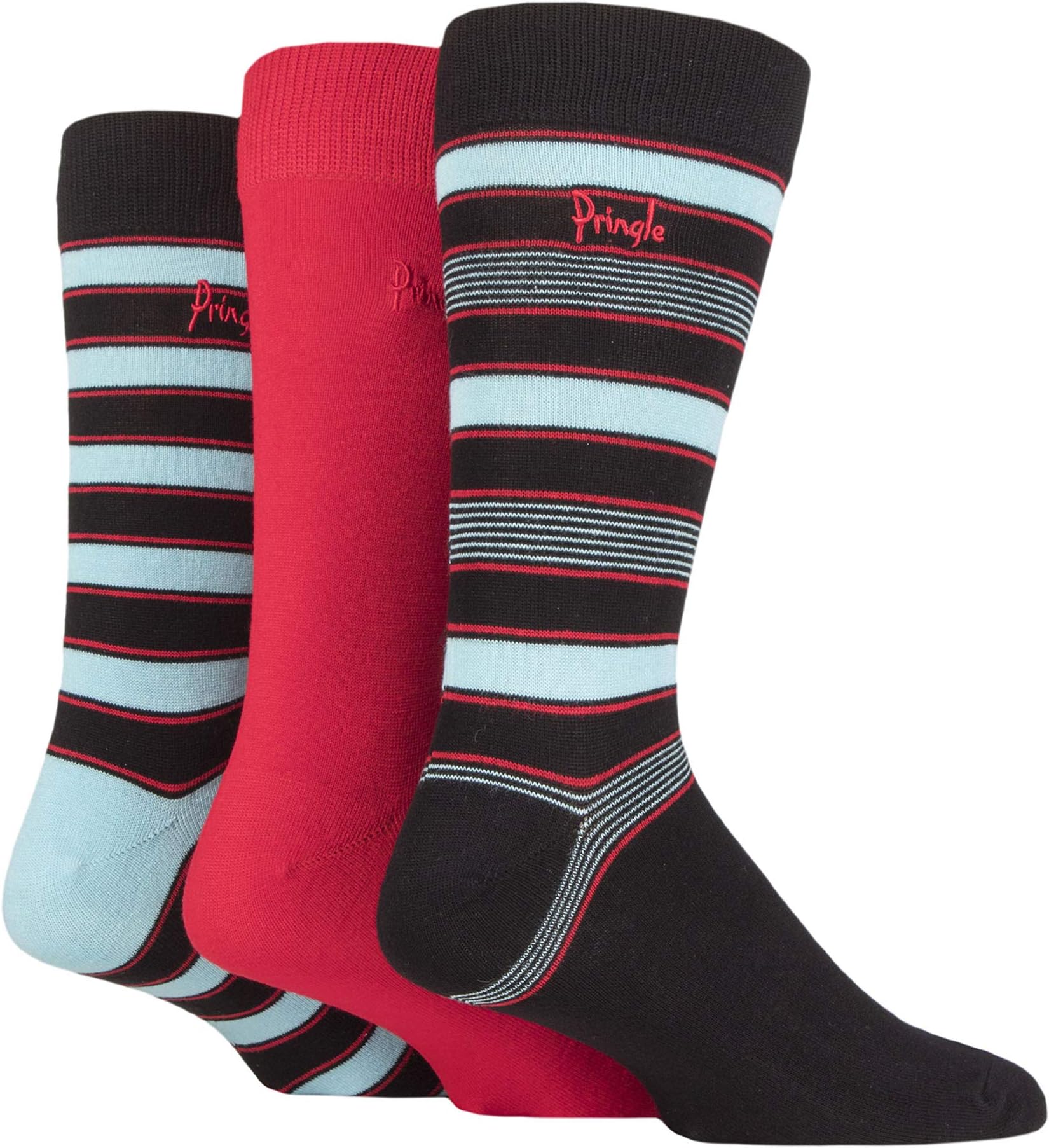 Pringle Mens Patterned Bamboo Socks Pack of 3