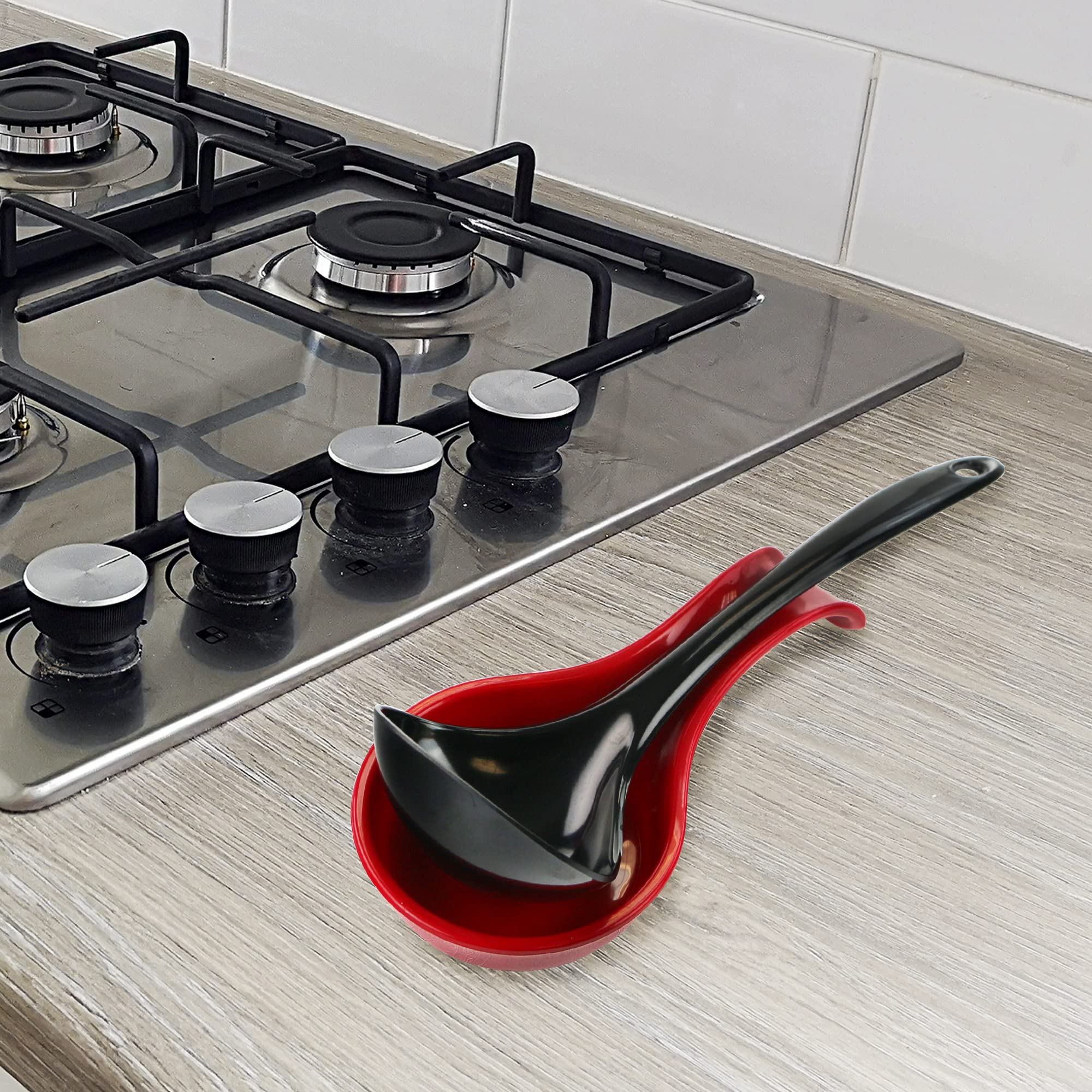 Calypso Basics by Reston Lloyd Spoon Rest, Red, 3.9 x 7.75