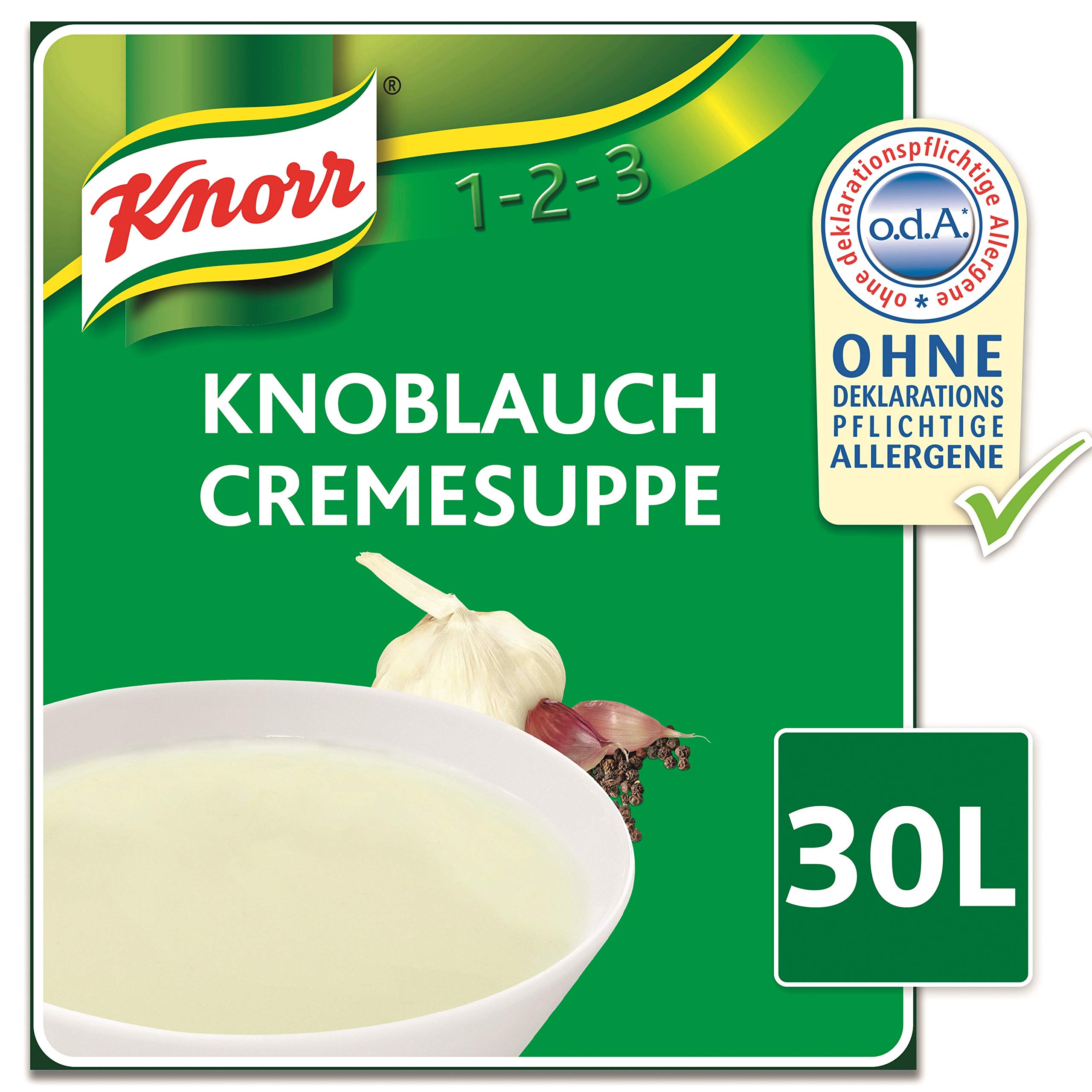 Knorr Knoblauch Cremesuppe Trockenmischung (intensiver Knoblauchgeschmack) 1er Pack (1 x 2,7kg)
