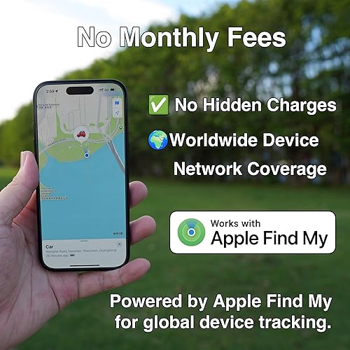 Miniatura 3 de Mini rastreador GPS para vehículos funciona con Apple Find My, sin tarifa mensual, dispositivo magnético oculto para rastreo de ubicación de
