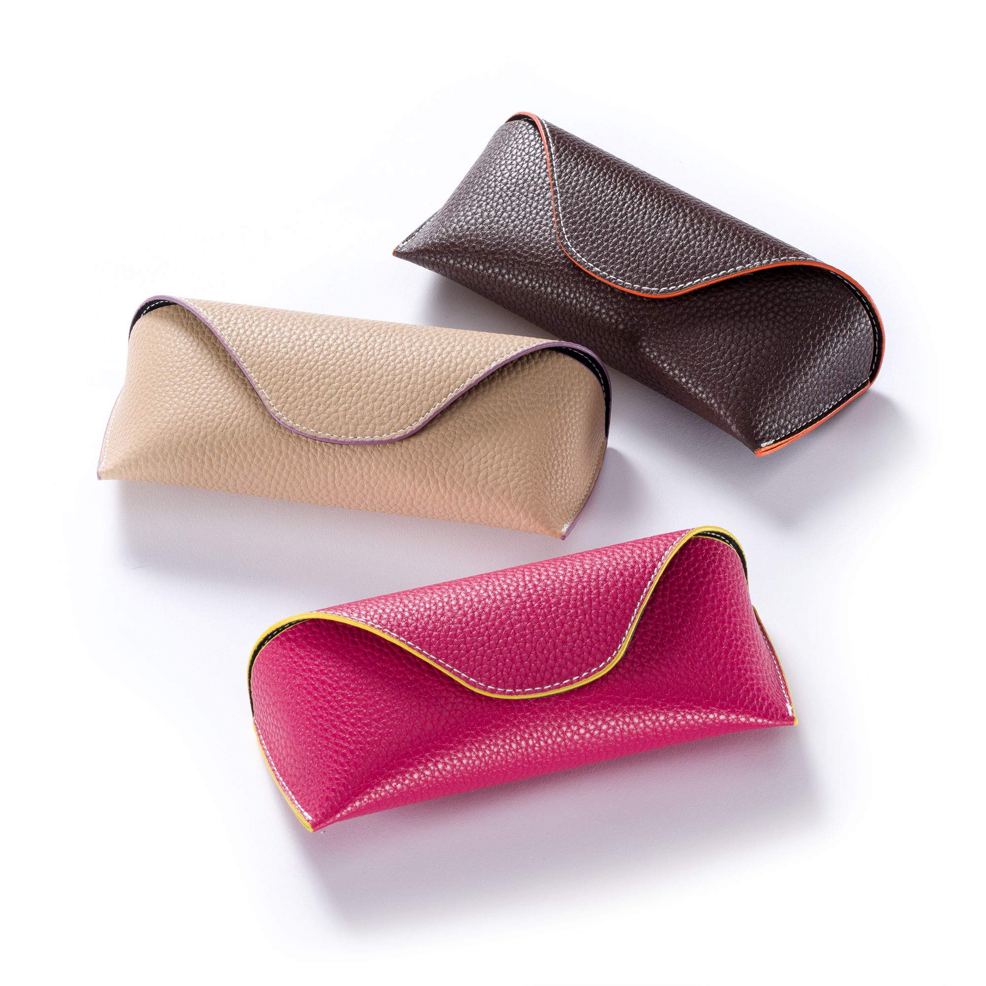 FEFI - Grande custodia colorata per occhiali da sole, astuccio per occhiali da sole